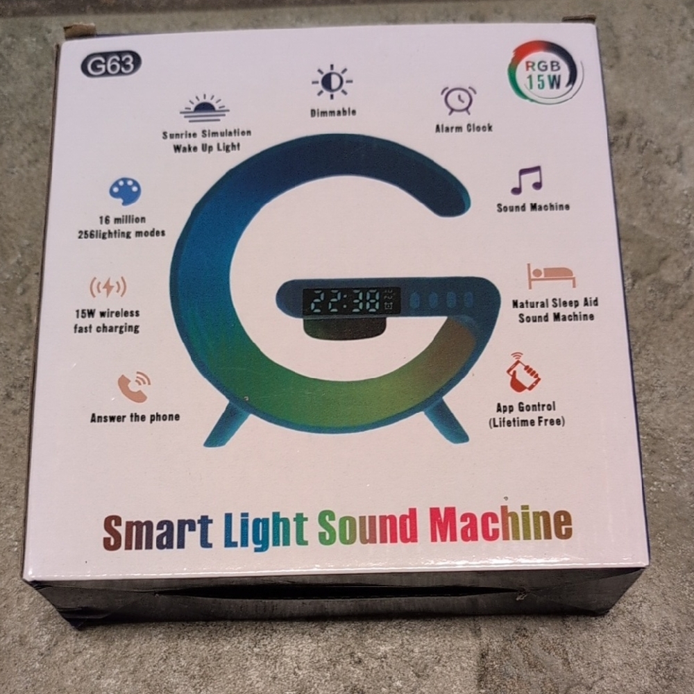 Smart Light Sound Machine – Blue/Green